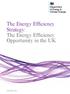 The Energy Efficiency Strategy: The Energy Efficiency Opportunity in the UK