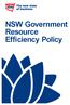 NSW Government Resource Efficiency Policy