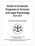 Guide to Graduate Programs in Forensic and Legal Psychology