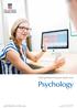 Undergraduate Program Guide 2016. Psychology