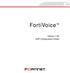 FortiVoice. Version 7.00 VoIP Configuration Guide