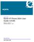 Carrier VoIP Nortel IP Phone 2004 User Guide (CICM) Release: CICM 10.1 Document Revision: 09.01. www.nortel.com NN10300-009