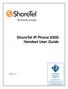 May 2013. ShoreTel IP Phone 930D Handset User Guide
