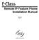 Remote IP Feature Phone Installation Manual. 0450-0450 Rev. A