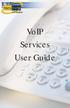 VoIP Services User Guide