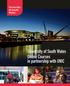 University of South Wales Online Courses in partnership with UNIC