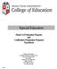 Master s of Education Program and Certification Preparation Programs Handbook