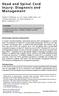 Head and Spinal Cord Injury: Diagnosis and Management