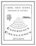 CARMEL HIGH SCHOOL PROGRAM OF STUDIES