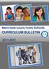 Miami-Dade County Public Schools CURRICULUM BULLETIN