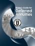 Buyer s Guide for. Deferred Annuities