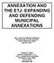 ANNEXATION AND THE ETJ: EXPANDING AND DEFENDING MUNICIPAL ANNEXATIONS