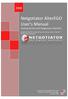 Netgotiator AlterEGO User s Manual Getting Started with Netgotiator AlterEGO