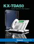 KX-TDA50. Digital Hybrid IP-PBX System