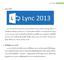 1. Lync 2013 2. ท ำไมต อง Lync 2013