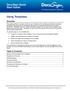DocuSign Quick Start Guide. Using Templates. Overview. Table of Contents