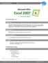 Microsoft Office. Excel 2007. << Intermediate