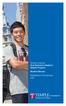 Temple University Dual Bachelor s Master s Degree Program Student Manual Philadelphia, Pennsylvania USA