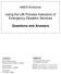 Using the UN Process Indicators of Emergency Obstetric Services. Questions and Answers