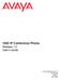 1692 IP Conference Phone Release 1.0 User s Guide