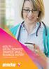 HEALTH + SOCIAL SERVICES SMARTER SMALL BUSINESS REPORT Top tips you can t afford to miss