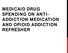 MEDICAID DRUG SPENDING ON ANTI- ADDICTION MEDICATION AND OPIOID ADDICTION REFRESHER