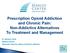 Prescription Opioid Addiction and Chronic Pain: Non-Addictive Alternatives To Treatment and Management