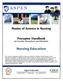 Master of Science in Nursing. Preceptor Handbook for Faculty, Preceptors, and Students. Nursing Education