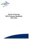 School of Nursing MSN Program Handbook 2015-2016