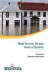Flood Recovery for your Home or Business. Be prepared What you need to know