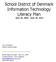 School District of Denmark Information Technology Literacy Plan