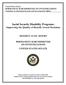 Social Security Disability Programs: Improving the Quality of Benefit Award Decisions