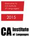 Welcome to CA Institute of Languages!
