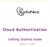 Cloud Authentication. Getting Started Guide. Version 2.1.0.06
