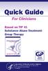 Quick Guide. For Clinicians. Based on TIP 41 Substance Abuse Treatment: Group Therapy GROUP THERAPY