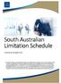 South Australian Limitation Schedule