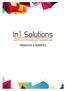 IN1 SOLUTIONS PRODUCTS & SERVICES