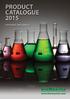 PRODUCT CATALOGUE 2015