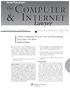Computer Internet. Lawyer. The. Cases relevant to cloud computing arise in a. Cloud Computing: Recent Cases and Anticipating New Types of Claims