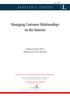 Managing Customer Relationships on the Internet