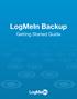 LogMeIn Backup. Getting Started Guide