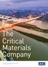 The Critical Materials Company