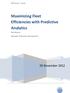 Maximizing Fleet Efficiencies with Predictive Analytics