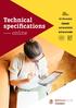 Technical specifications online