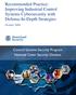 Recommended Practice: Improving Industrial Control Systems Cybersecurity with Defense-In-Depth Strategies. October 2009