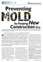 Preventing. by Keeping New. Construction Dry
