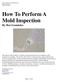 How To Perform A Mold Inspection