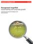 Management magnified Sustainability and corporate growth. A report from the Economist Intelligence Unit Sponsored by SAS