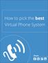How to pick the best Virtual Phone System