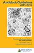 Antibiotic Guidelines 2015-2016